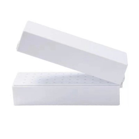 Negleborholder 2 stk Plast, Utstillingsdisplay Organizer for Neglekunstverktøy, Neglesalong og Hjemme DIY, Kompatibel med de fleste bor (FMY)