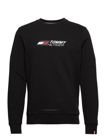 Essentials Crew Sweat-shirt Genser Svart Tommy Hilfiger