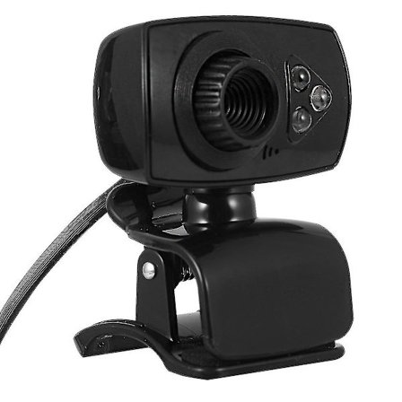 Usb-webbkamera 480p Datorwebbkamera Webbkameror Med 3 Ljus Usb2.0 Webbkamera Med Mikrofon Clip-on För Dator Pc Laptop (svart)