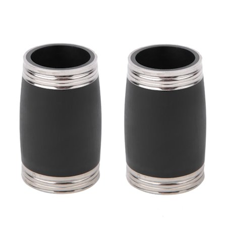 2 stk 50MM Bb Klarinett Tønner Stemmerør Treblåseinstrument Tilbehør Svart