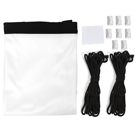 4:3 Tykk 100% Polyester Bærbar Foldbar Hvit Myk Projektor Skjerm Gardin 100-Tommers