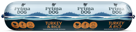 PrimaDog Turkey & Rice -koiranmakkara 800 g