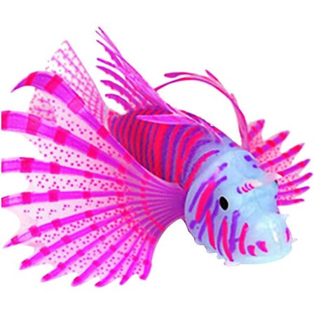 1 stk Kunstig Tropisk Fiskeglødende Ornament Silikon Flytende Falsk Akvarium Fiske Dekorativ for Fiskedam