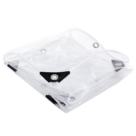 Jianyana transparent presenning, klar PVC-presenning, vattentät och tjock - 2×3 meter