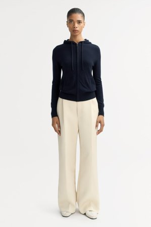 Soft Goat - Zip hoodie - Cashmere hoodie - M - Navy