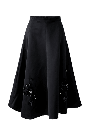 Oui Kjol Kjolar Dam Svart 34