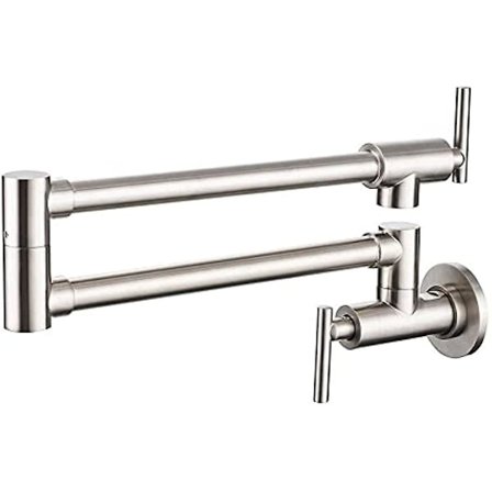 Kall- och varmvattenblandare Kökskran 304 Köksblandare Fällbar Tråddragning Enkla Kopplingar