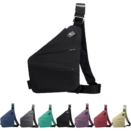 Stöldskydd Crossbody Väska för Kvinnor Personlig Flex Resväska Stöldskydd Cross Body Väska Sling Bröstväska för Män