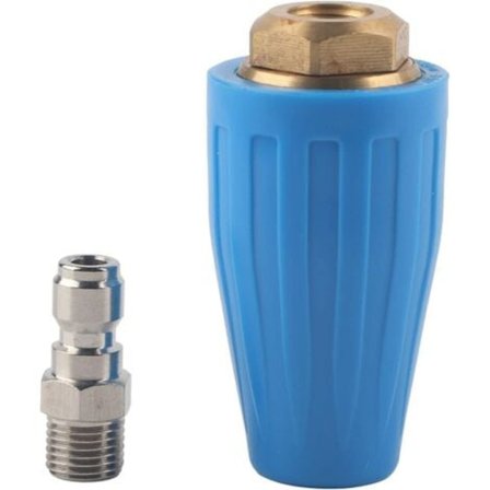 Trycktvätt Turbo Roterande Munstycke 4.0GPM Hög Hastighet 1/4" Snabbkopplingsplugg 3600PSI / 250 BAR Rengöringstillbehör 2.5