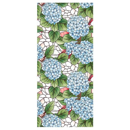 Blomster Vindu Personvern Film Vintage Farget Glass Vindu Film Statisk Klistremerke For Glassdør