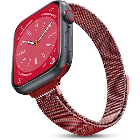 Milanese öglerem för Apple Watch Band 40 mm 44 mm 41 mm 45 mm 38 mm 42 mm 49 mm 45 mm smalt armband Iwatch Series 3 4 6 Se 7 8 Ultra
