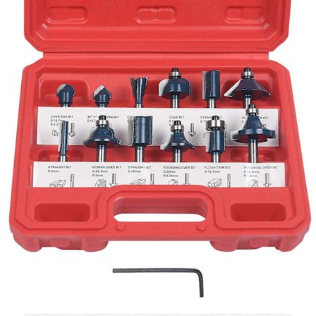 12 st Router Bits Träbearbetningsverktyg