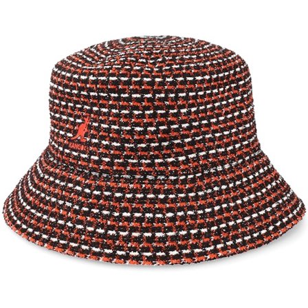 Kangol - Orange bucket Kapelusz - Maze Jacquard Black Bucket @ Hatstore