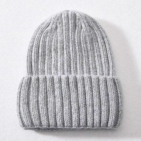 Vinter Silke Satin Foret Hue Huer Kvinder Mænd Unisex Tyk Chunky Hue Stribet Varm Blød Cashmere Strikket Hue