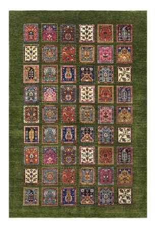 Noué À La Main Shabargan Tapis 209X312 De Laine