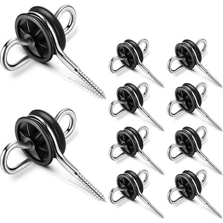 10 stk. elektrisk hegnsport håndtag anker elektrisk hegnsisolatorer hegnstrådsisolatorer til elektrisk hegn træstolpe