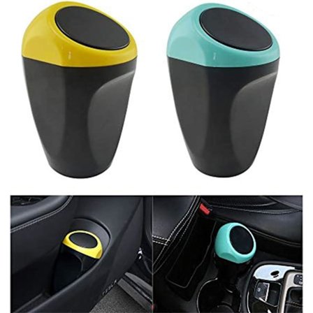 2-pak Mini Bil Affaldsspande til Bil, Hjem, Kontor Affaldsopbevaring (