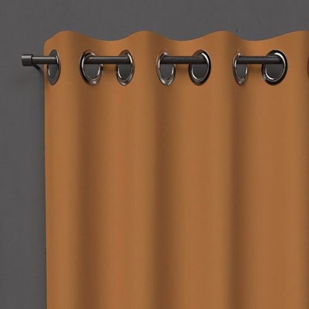 Öljegardin 135X250 cm OCKULTANT ockra, av Soleil d'ocre