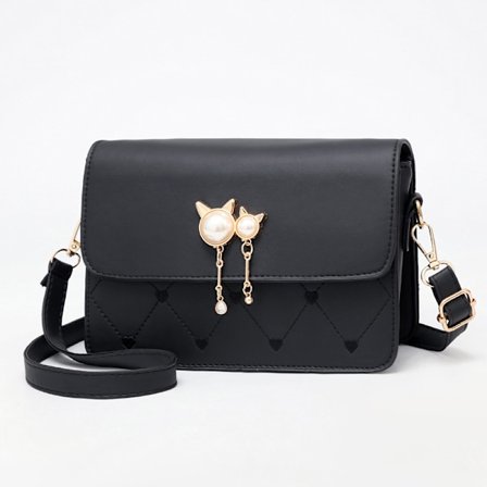 Muodikkaan kissanpään muotoinen crossbody-olkalaukku