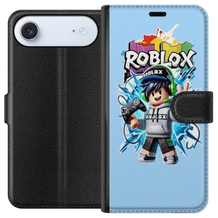Yhteensopiva Lompakkokotelo Apple Apple iPhone 17 Air Värikäs Roblox-hahmo, jossa ohjain ja energinen splash art -suunnittelu, täydellinen lastenhu