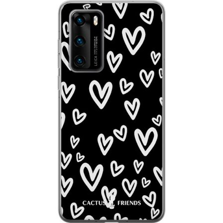 Kompatibelt Mobildeksel til Huawei Huawei P40 Cactus and Friends - Handdrawn Love Chaos