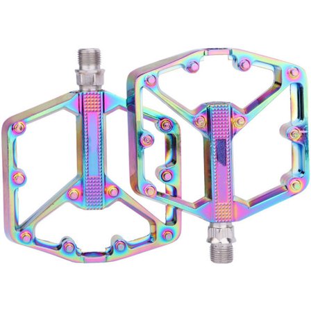 Sykkelpedaler Aluminium Ultralette Anti-skli Sykkelpedaler Flate Pedaler Landeveissykkelpedaler Sykkelkomponenter og Deler Pedaler for MTB Elsykkel 