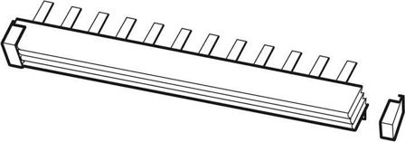 ABB Endekappe for samleskinne 2/3-fas