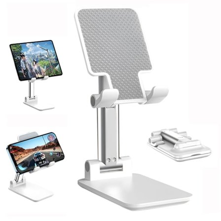 Innovativt sammenleggbart og justerbart telefonstativ, skrivebordsstativ for telefon, egnet for iPad, Samsung Mini, iPhone og alle andre 