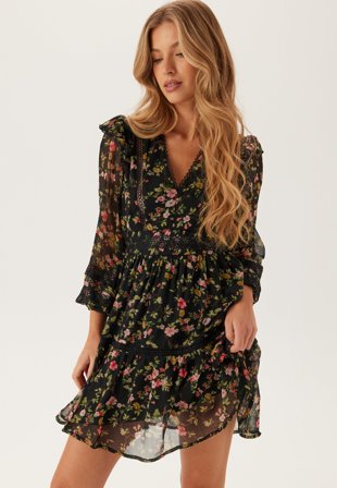 VILA-Viroman New V-neck L/S Short Dress-38