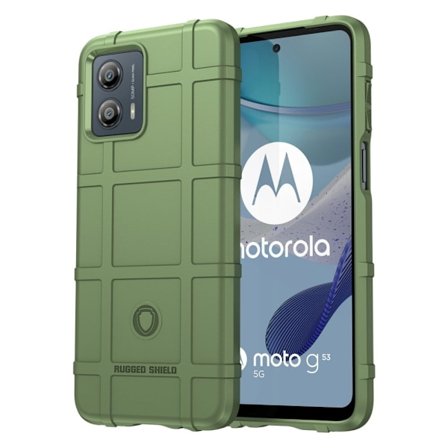 Rugged Shield Suojakotelo Motorola Moto G53 - Vihreä