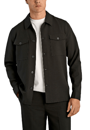 Lindbergh Superflex Overshirt Kavajer Herr Svart XXL