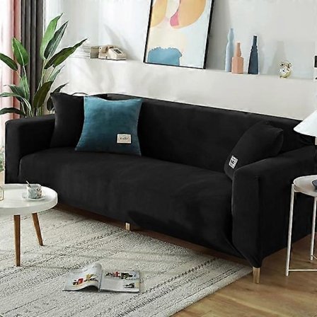 Vinterfløyelssofatrekk Kompatible med Stue Elastisk Møbel Sofatrekk Sjeselong Hjørne L-formet Sofatrekk 1 /2 /3 /4-WELLNGS