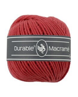 Durable Makramé 2 mm Rød