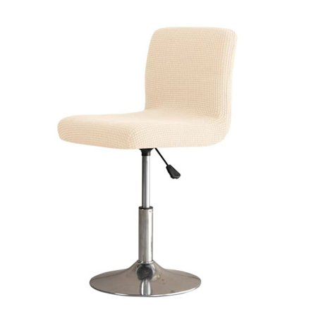 Elastisk barstol betræk med vaskbart betræk til kaffebarer (lysegul)