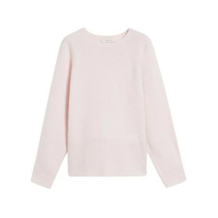 Max Mara Round-neck Strik Pink, Dame Striktrøjer