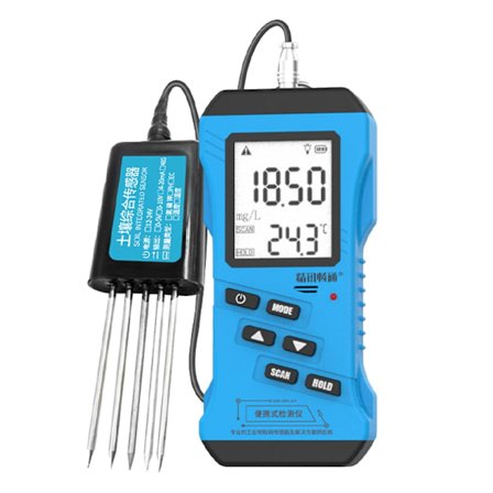 7-I-1 Jordtester for pH, EC, NPK, Fuktighet, Temperatur | LCD-skjerm | Modbus-protokoll-WELLNGS
