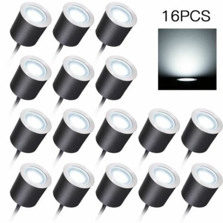 DC12V Lågspännings Inbyggda LED IP67 Vattentäta Däcklampor Utomhus Marklampa Landskapsbelysning Trädgårdsgång Trapp