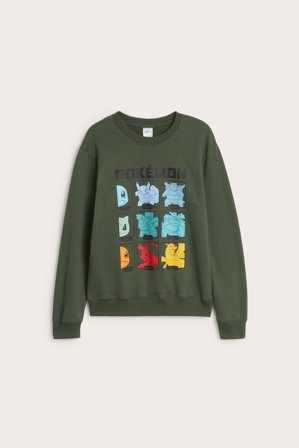Kappahl | Bluza w Pokemony | Ciemnozielony