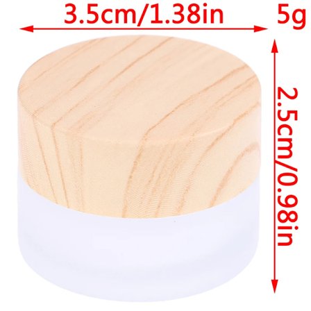 Tom Kosmetikflaske Beholder 5g 10g 15g 20g 30g 50g Træ Bambus Flaske Creme Maske Krukke Makeup Hudpleje Beholder