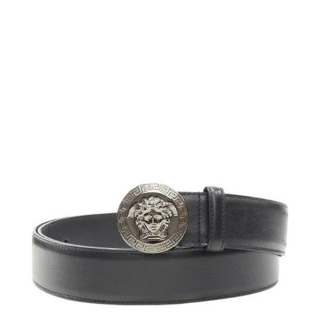 Versace Pre-owned, Pre-owned Leather belts Zwart, Dames, Maat:ONE Size