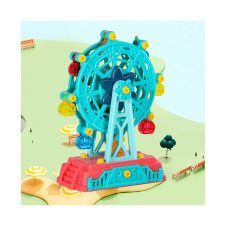 Ferris Wheel Figur Montage Sjov Plastik 3D Pariserhjul Puslespil Legetøj til Børn