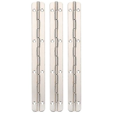 3 stk. Sammenklappelige Kontinuerlige Hængsler 180 Graders Piano Hængsel Lange Hængsler til Skab Trækasse