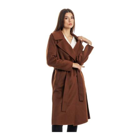 Liu Jo Double-Breasted Coats Brun, Dame Uldfrakker