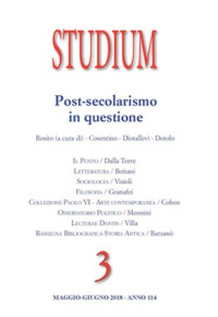 Studium (2018). Vol. 3: Post-secolarismo in questione