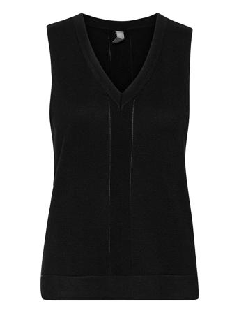 Cuannemarie Drop Vest Black Culture