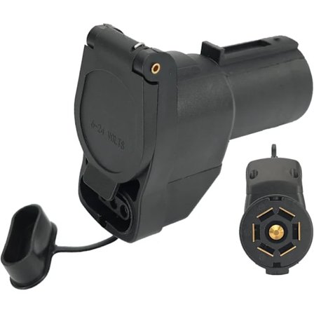 2025 Seneste Model Multi Tow 7-polet til 7-polet og 4-Flat Trailer Adapter 7 og 4-Pin Trailerstik Adapter Plug and Play Design Dual-