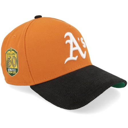 New Era - Naranja adjustable Gorra - Hatstore Exclusive x Oakland Athletics 9FORTY 50th Orange/Black A-Frame Adjustable @ Hatstore