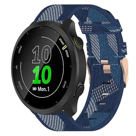 För Garmin Forerunner 55 20mm Vävd Nylon Klockarmband UEK