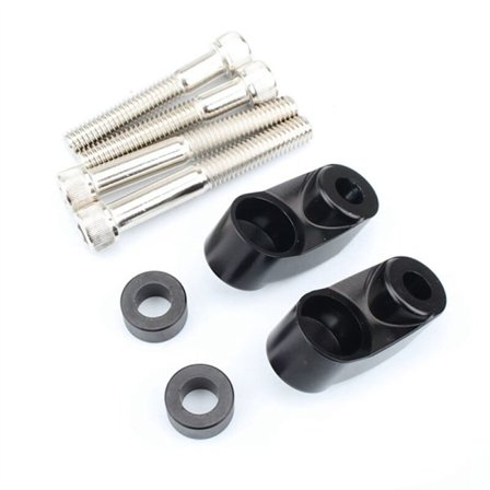 Moottoripyörän vilkun siirtosarja, vilkkujen pidike Dyna Sportsterille (musta)