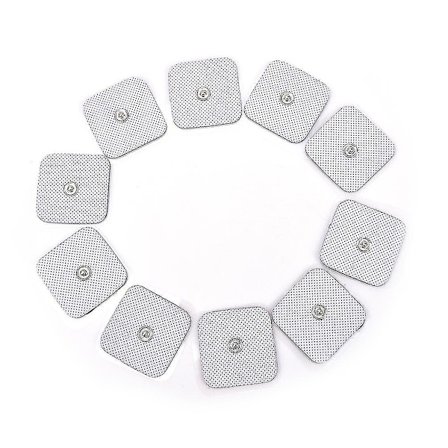 10 stk. Silikone Gel Tens Enheder Elektrode Udskiftningspuder Til Massageapparater Praktisk